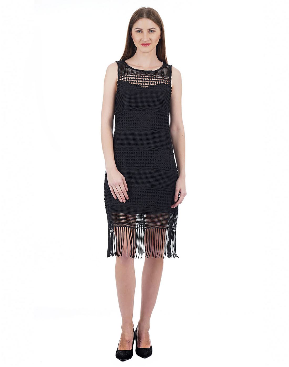 U.S. Polo Assn. Women Self Design Casual Wear Dresses